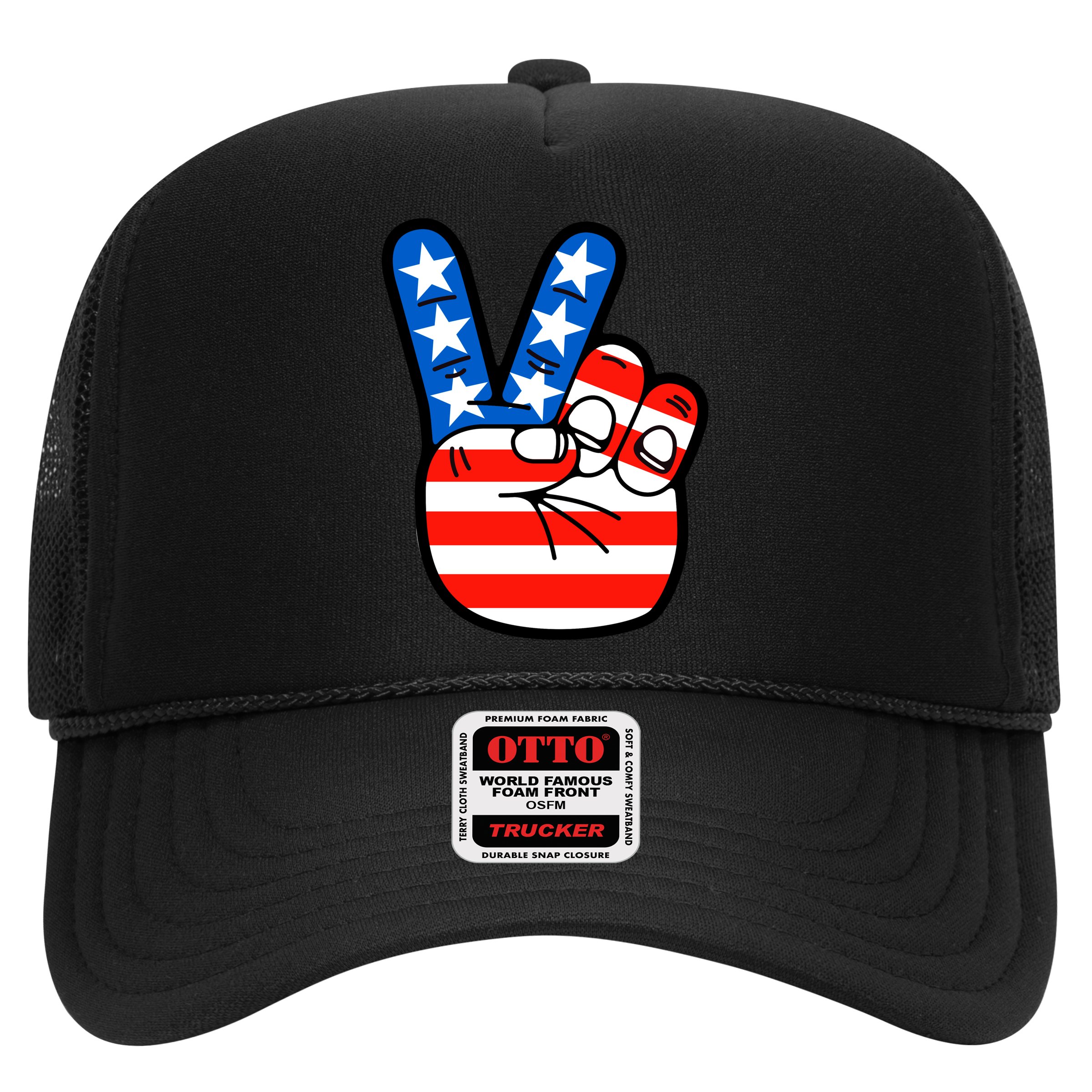 American Peace Sign Flag Hat