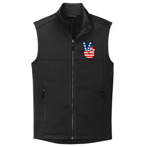 American Peace Sign Flag Collective Smooth Fleece Vest