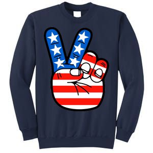 American Peace Sign Flag Sweatshirt