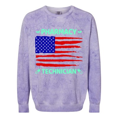 American Pharmacy Technician Colorblast Crewneck Sweatshirt