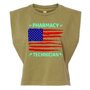 American Pharmacy Technician Garment-Dyed Women's Muscle Tee