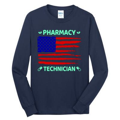 American Pharmacy Technician Tall Long Sleeve T-Shirt