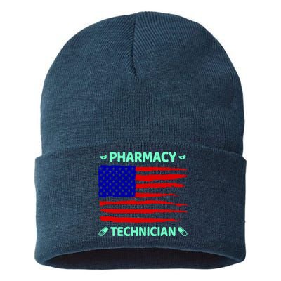 American Pharmacy Technician Sustainable Knit Beanie