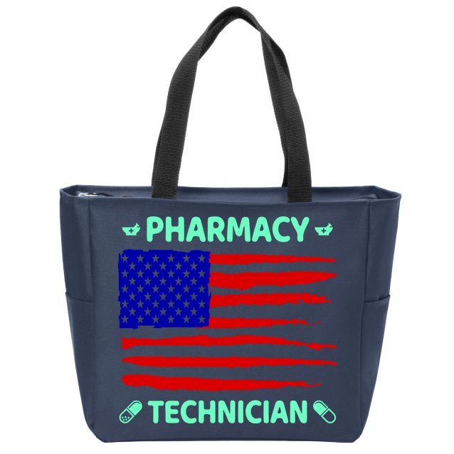 American Pharmacy Technician Zip Tote Bag