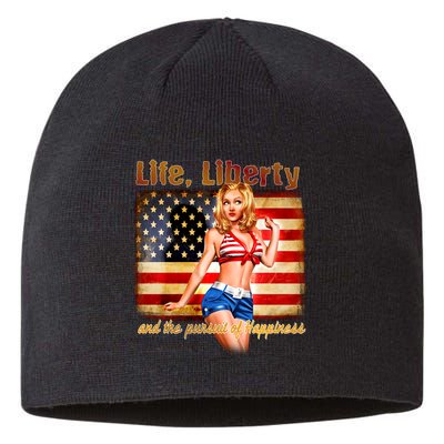 American Pinup Girl - Life Liberty And The Pursuit Of Happiness Sustainable Beanie
