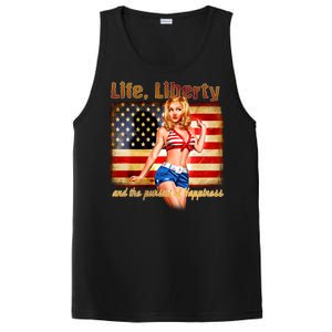 American Pinup Girl - Life Liberty And The Pursuit Of Happiness PosiCharge Competitor Tank