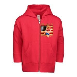 American Pinup Girl - Life Liberty And The Pursuit Of Happiness Toddler Zip Fleece Hoodie