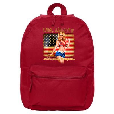 American Pinup Girl - Life Liberty And The Pursuit Of Happiness 16 in Basic Backpack