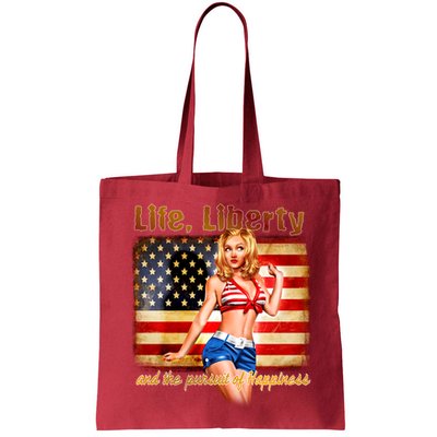 American Pinup Girl - Life Liberty And The Pursuit Of Happiness Bag