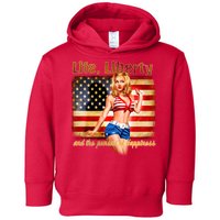 American Pinup Girl - Life Liberty And The Pursuit Of Happiness Toddler Hoodie