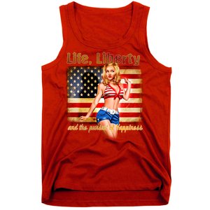 American Pinup Girl - Life Liberty And The Pursuit Of Happiness Tank Top