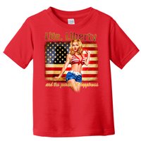 American Pinup Girl - Life Liberty And The Pursuit Of Happiness Toddler T-Shirt