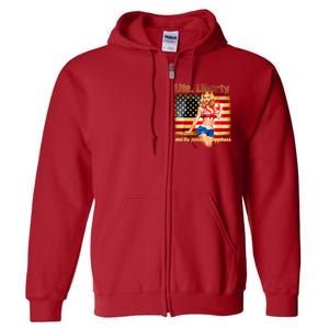 American Pinup Girl - Life Liberty And The Pursuit Of Happiness Full Zip Hoodie