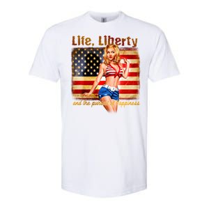 American Pinup Girl - Life Liberty And The Pursuit Of Happiness Softstyle CVC T-Shirt