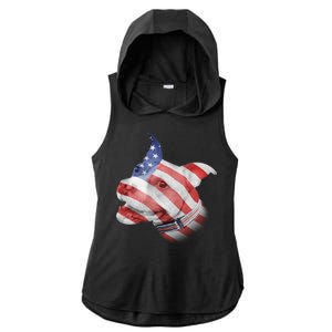 American Pitbull Ladies PosiCharge Tri-Blend Wicking Draft Hoodie Tank