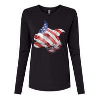 American Pitbull Womens Cotton Relaxed Long Sleeve T-Shirt