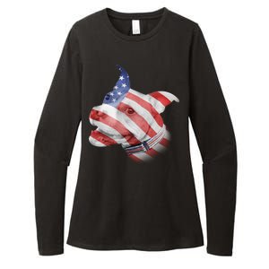 American Pitbull Womens CVC Long Sleeve Shirt