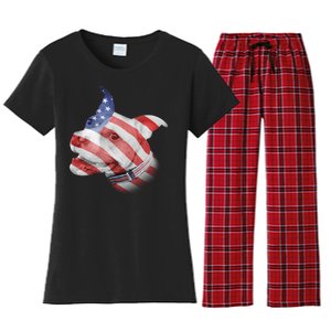 American Pitbull Women's Flannel Pajama Set