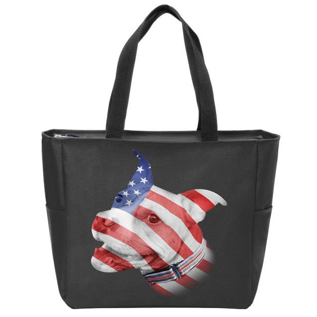 American Pitbull Zip Tote Bag