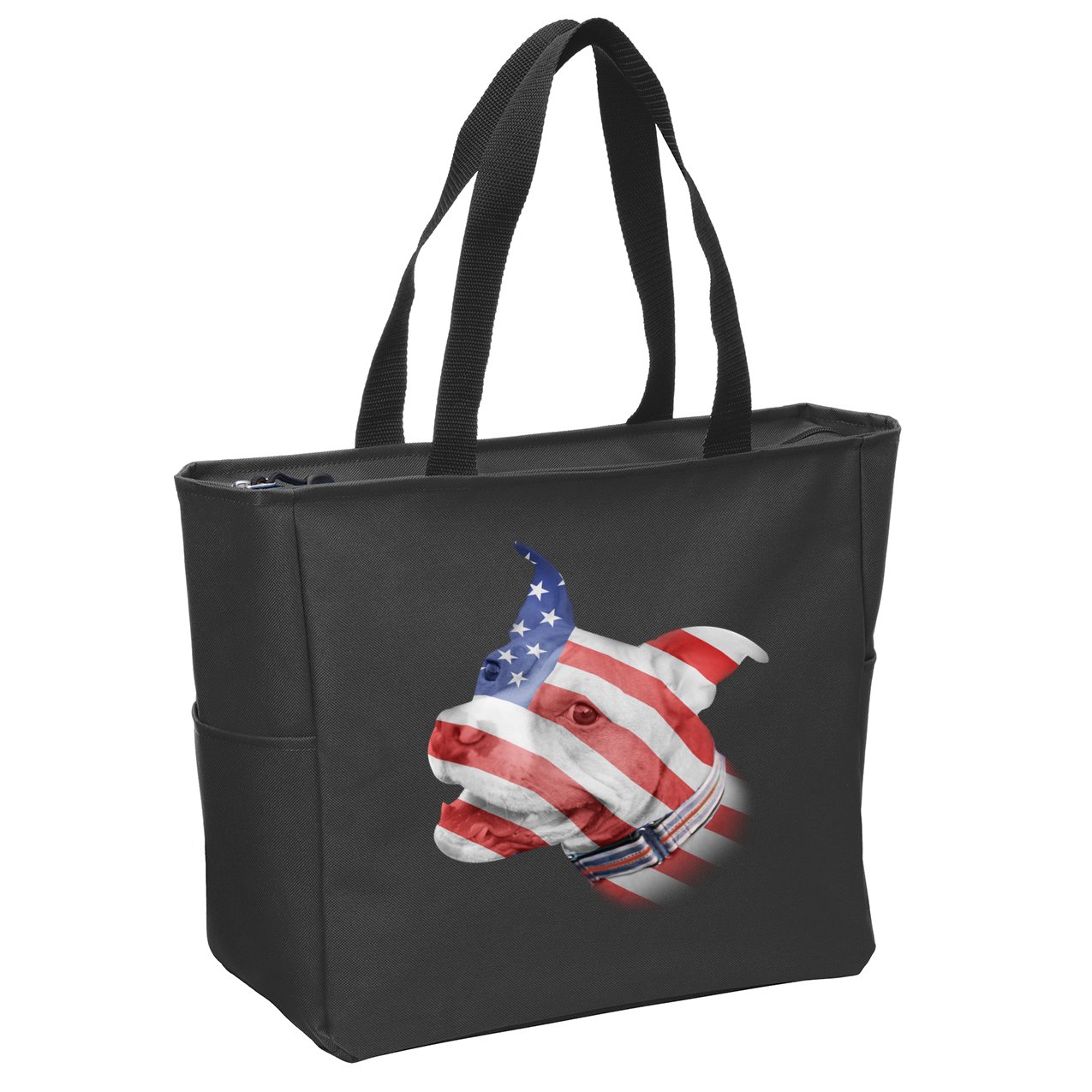 American Pitbull Zip Tote Bag