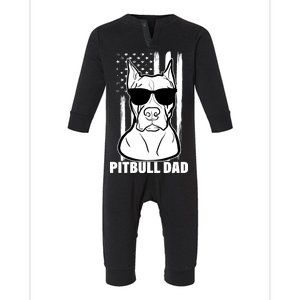 American Pitbull Dad Infant Fleece One Piece