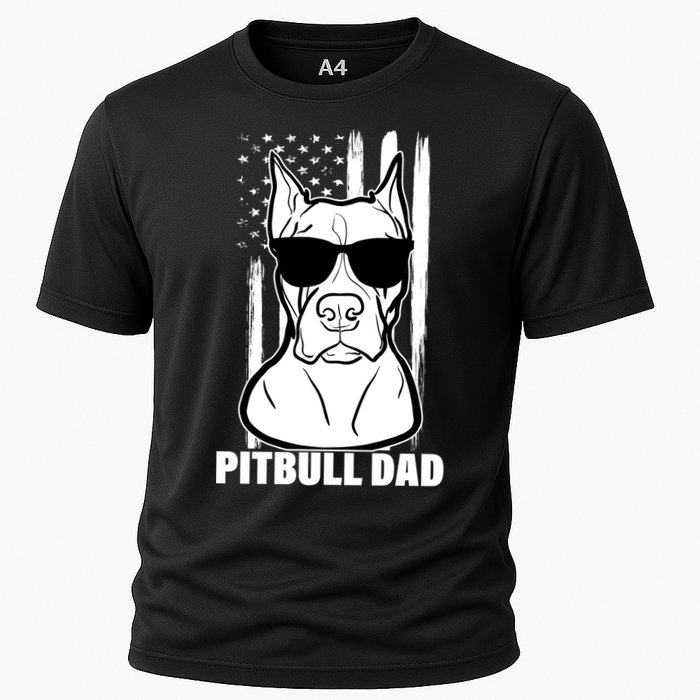 American Pitbull Dad Cooling Performance Crew T-Shirt