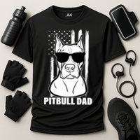 American Pitbull Dad Cooling Performance Crew T-Shirt