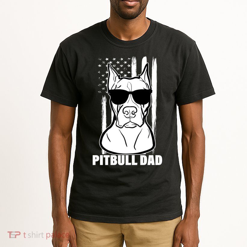 American Pitbull Dad Tall T-Shirt