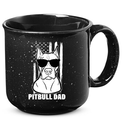 American Pitbull Dad 15oz Campfire Ceramic Mug