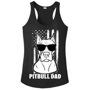 American Pitbull Dad Ladies PosiCharge Competitor Racerback Tank