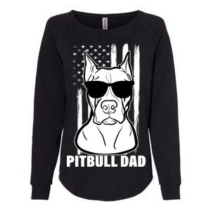 American Pitbull Dad Womens California Wash Sweatshirt