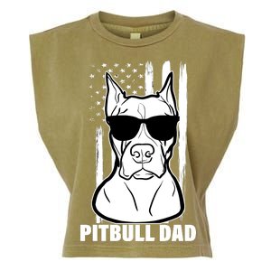 American Pitbull Dad Garment-Dyed Women's Muscle Tee