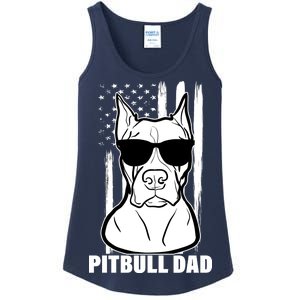 American Pitbull Dad Ladies Essential Tank