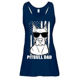 American Pitbull Dad Ladies Essential Flowy Tank