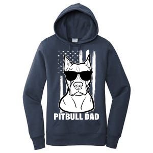 American Pitbull Dad Women's Pullover Hoodie