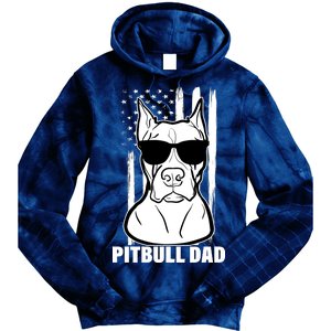 American Pitbull Dad Tie Dye Hoodie