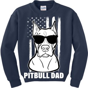 American Pitbull Dad Kids Sweatshirt