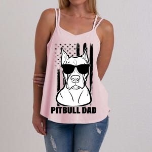 American Pitbull Dad Women's Strappy Tank