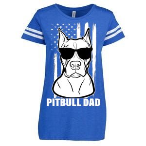 American Pitbull Dad Enza Ladies Jersey Football T-Shirt