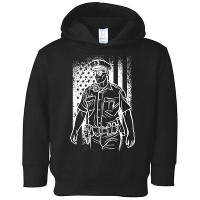American Police Officer Toddler Hoodie