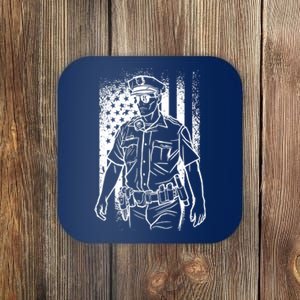 American Police Officer Coaster