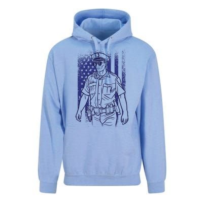 American Police Officer Unisex Surf Hoodie