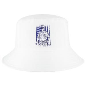 American Police Officer Cool Comfort Performance Bucket Hat