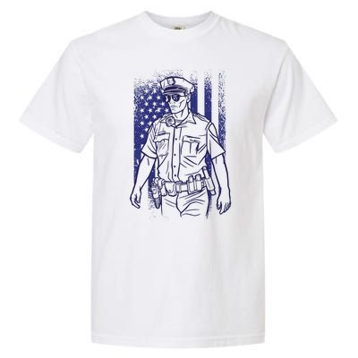 American Police Officer Garment-Dyed Heavyweight T-Shirt