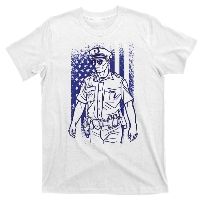 American Police Officer T-Shirt