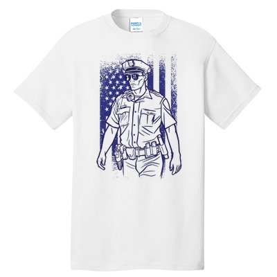 American Police Officer Tall T-Shirt