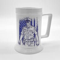 American Police Officer Beer Stein