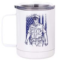 American Police Officer 12 oz Stainless Steel Tumbler Cup