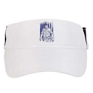 American Police Officer Adult Drive Performance Visor