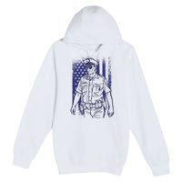 American Police Officer Premium Pullover Hoodie